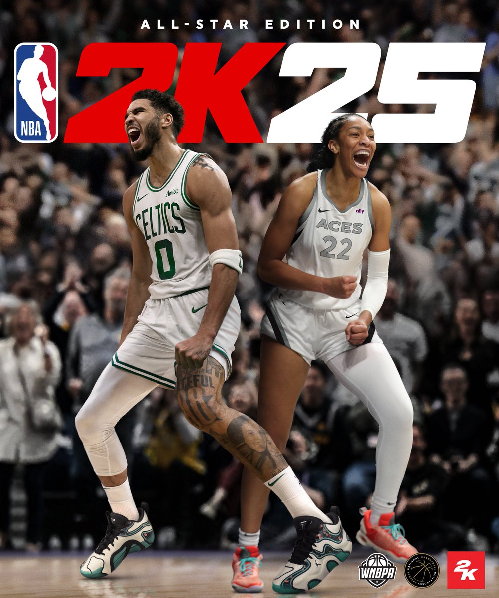 塔图姆携手阿贾-威尔逊成NBA2K25封面人物 卡特登上名人堂版封面